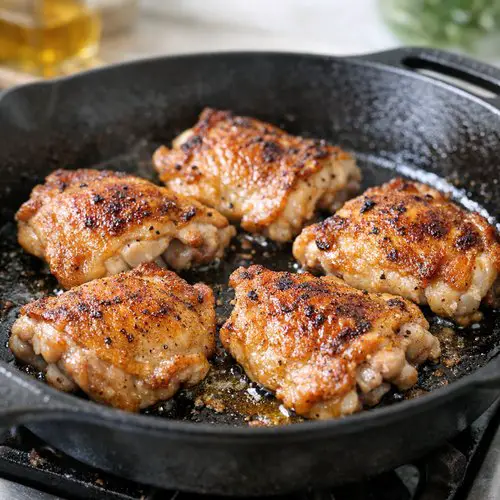 Step 2: Heat Your Skillet and Brown the Chicken