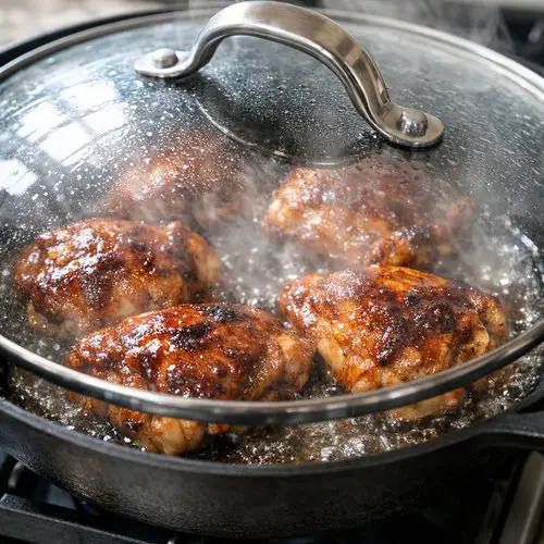 Step 3: Steam the Chicken Under Cover