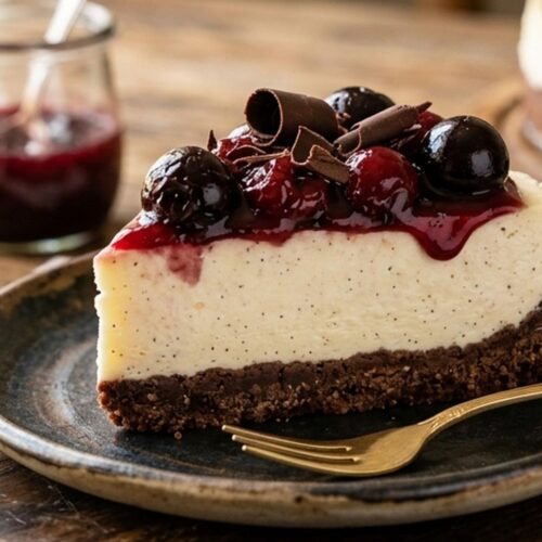 Chocolate Cherry Cheesecake No Bake Recipe
