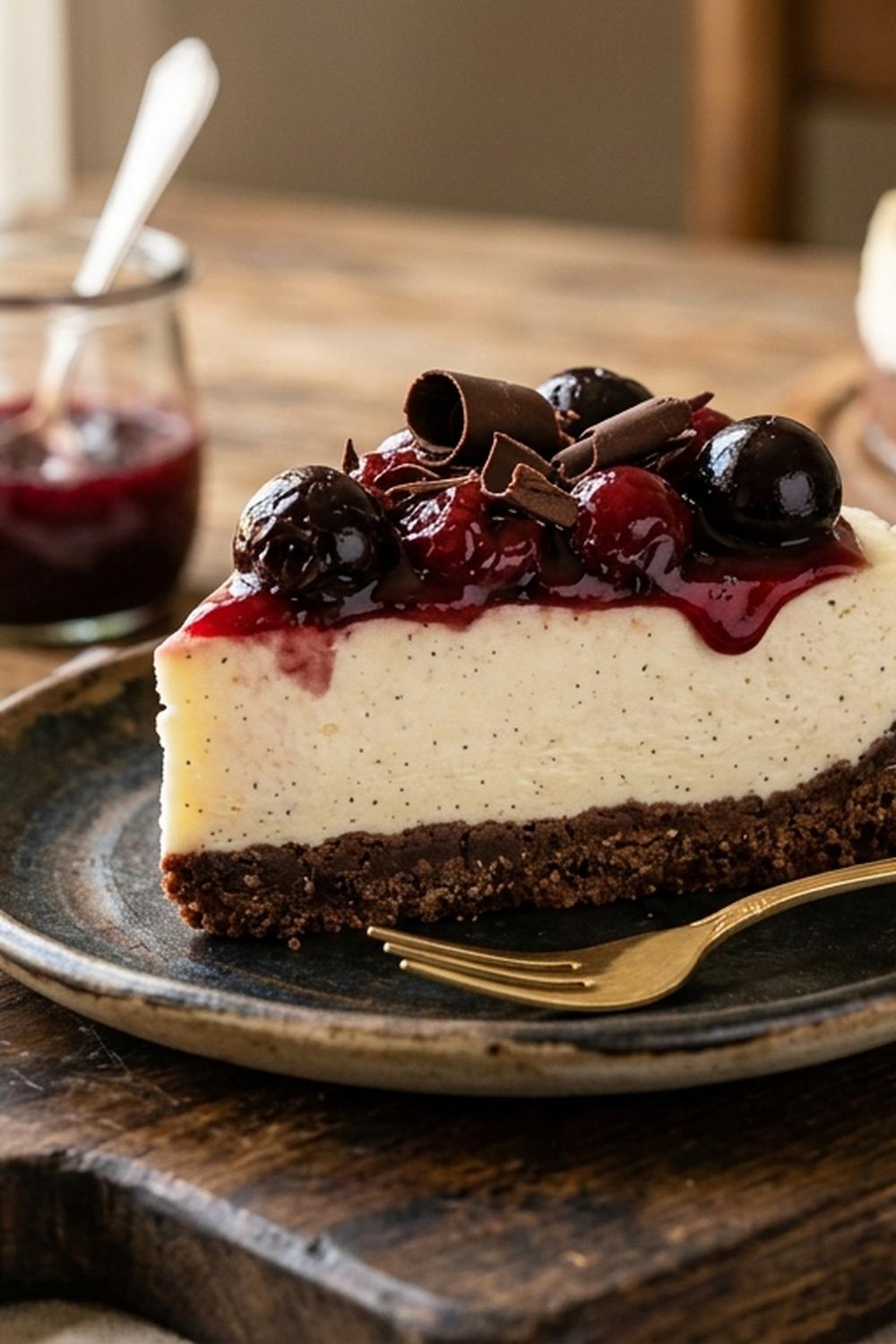 Chocolate Cherry Cheesecake No Bake Recipe