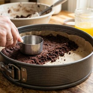No Bake Chocolate Cherry Cheesecake Family Recipe step 1